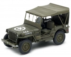 Willys JEEP MB WWII - versione chiusa Top - 1941 - US Army - WELLY 1:18 - Foto 1 di 6