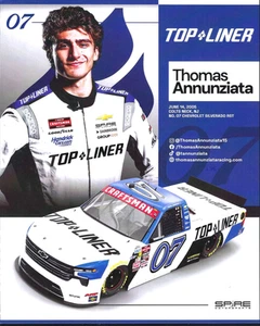 2025 THOMAS ANNUNZIATA "TOP LINER" #07 NASCAR HANDWERKER TRUCK SERIE POSTKARTE - Bild 1 von 1