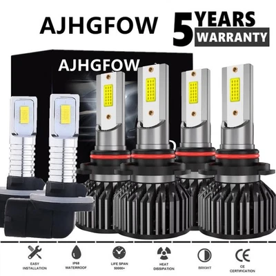 For Cadillac Eldorado 92-02 White LED Headlights High/Low Beam Fog Light Bulb - Image 1 of 4