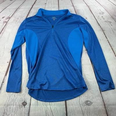 TRI-MOUNTAIN Mujer 1/2 Cremallera Rendimiento Pull-over Manga Larga Mediano Ligero Foto 1 de 4