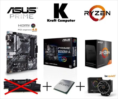 PC Bundle AufrüstKit Ryzen 7 5700X (8x4,6GHz) + ASUS B550M-A + CPU Kühler - Bild 1 von 4