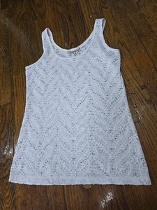 BKE Women’s Tank Top Lace Sz M - Picture 1 of 7