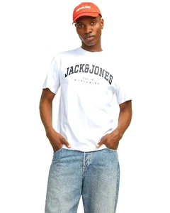 T-Shirt Caleb Uni Logo Jack & Jones - Picture 1 of 1