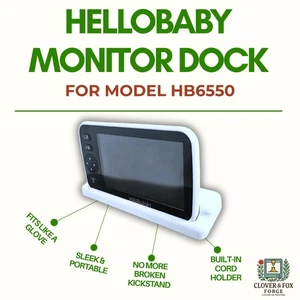 Hello Baby HB6550 Monitor Dock: Stable 3D Printed Stand - Picture 1 of 5