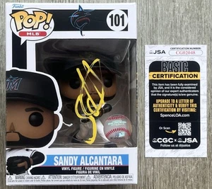 SANDY ALCANTARA SIGNED MLB FUNKO POP FIGURE MIAMI MARLINS 22 CY YOUNG w/JSA COA! - Picture 1 of 4