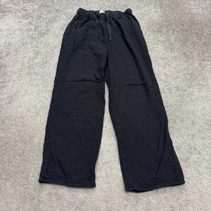 Pantalones Palazzo Wilfred Free Aritzia Algodón Orgánico Pierna Ancha Mujer Pequeños Negros - Imagen 1 de 15