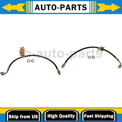 2X Manguera de línea de freno delantero primera parada para Dodge Challenger 2009 2010 Foto 1 de 4