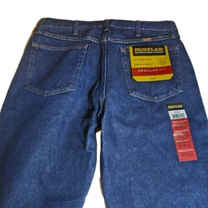 Wrangler Rustler Jeans Workwear Heavyweight  36x29 Regular Fit Straight Leg - Imagen 1 de 12