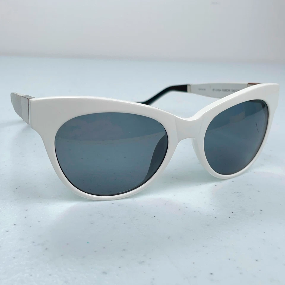 Gafas de sol The Row x Linda Farrow SOLO MARCO ojo de gato blancas 52-19 Foto 1 de 4