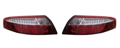 Пара светодиодных задних фонарей в сборе красные/прозрачные линзы для 1997–2004 Porsche 911 996 - Изображение 1 из 4