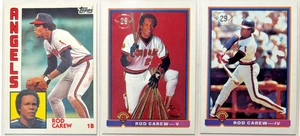 (3x) Rod Carew 1984-91 Topps/Bowman VINTAGE ANGELS LOT - LEGEND #1 - Picture 1 of 2