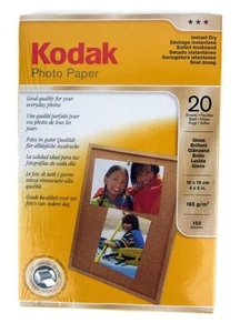 Kodak Premium Photo Paper 20 Sheets Gloss 4x6" 10x15cm 165gm 150microns NEW - Picture 1 of 2
