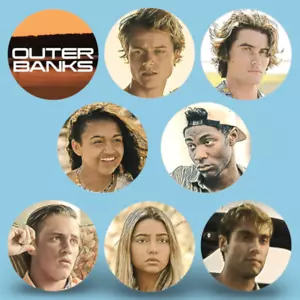 Outer Banks Button 8-Pack Netflix John B JJ - Picture 1 of 3