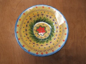 Tabletops FONTANA Lg Rim Pasta Soup Bowl 10" Blue Yellow 1 ea - Picture 1 of 3