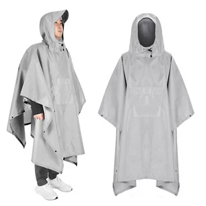 Waterproof Poncho Adult, Reusable Rain Poncho Adult Waterproof Poncho Mat h Z6O9 - Picture 1 of 15