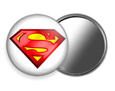 SUPERMAN SUPER HERO LOGO GOTHAM CITY COMICS PURSE MAKEUP HAND MIRROR GIFT IDEA