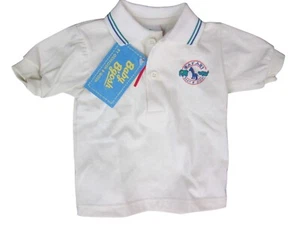 Vintage 90s Baby Bgosh 3 6 M Safari Polo Shirt Short Sleeve Osh Kosh Boy USA New - Picture 1 of 4