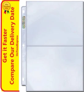 100 ULTRA PRO 2 POCKET PLATINUM SERIES SLEEVES PAGES 5 X 7 PHOTOS POST CARDS BOX - Picture 1 of 6