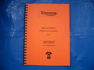 TRIUMPH 3TA,5TA PARTS BOOK FOR 1959 MODELS - Picture 1 of 1
