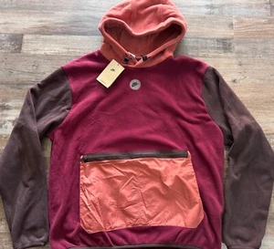 Neu mit Etikett Nike Herren L burgunderrot/braun Therma-Fit Fleece Hoodie Sweatshirt Large - Bild 1 von 3