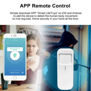 Smart Life WIFI Motion Sensor Passive Infrared Detector Security Burglar Alarm - Picture 1 of 8