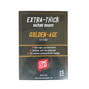 25 Extra Thick Golden Age Comic Book Backing Boards Archival Acid Free 42 PT - Picture 1 of 4