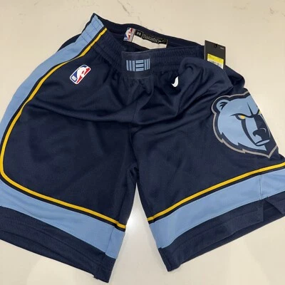 New NIKE Memphis GRIZZLIES Icon Swingman Basketball Shorts Sz 30 S AH3874-419  - Image 1 of 4