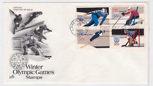 TurtlesTradingPost- Winter Olympics- 1980 - FDC #1795-8 Artcraft Cachet - Picture 1 of 1