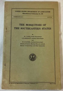 1939 USDA Veröffentlichung ~ MÜCKEN DER SÜDÖSTLICHEN STAATEN - Bild 1 von 2