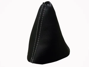 CITROEN C5 (2001-2008) Soufflet Levier De Vitesse 100% Cuir - Couture Blanc - Foto 1 di 1