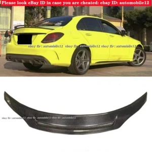 Kit de alerón trasero de fibra de carbono para Mercedes Benz W205 C200 C43 C63 15+ - Imagen 1 de 13
