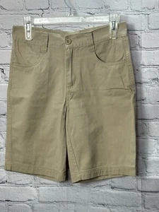 Avalanche Boys Shorts Beige School Uniform Flat Front Size 12 - Picture 1 of 14