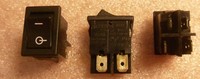 CTS DPST 6A Rocker Switch - Black I/O Rocker - NEW