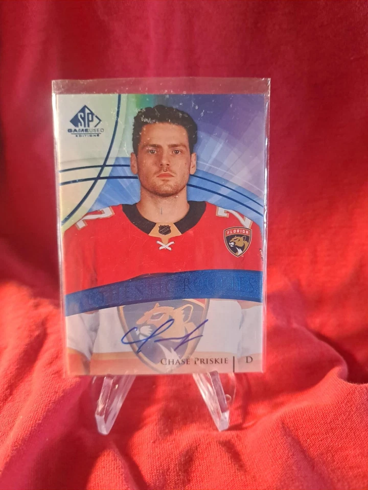 2020-21 UD SP Game Used Authentic Rookies Auto Chase Priskie Florida Panthers  - Image 1 of 1