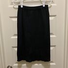 Liz Claiborne Collection Lambswool Blend Skirt Size Large Black