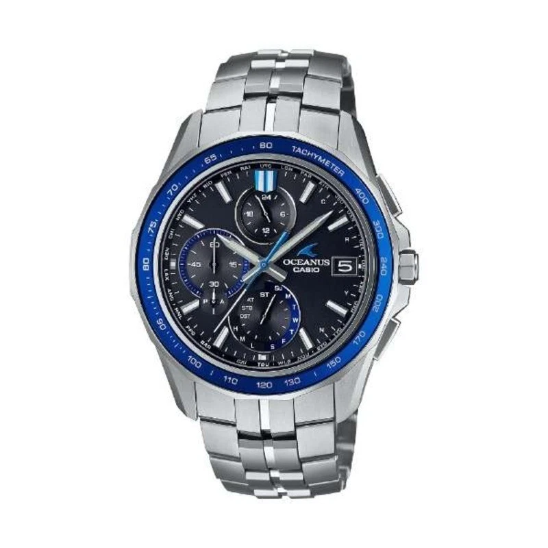 CASIO OCEANUS OCW-S7000-1AJF Manta Bluetooth Radio Solar Titanium Watch Silver