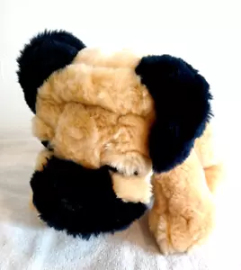 Keel Toys Simply Soft Cuddle Puppies Beanie Dog Brown & Black Soft Toy Plush - Picture 1 of 2