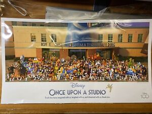 Disney 100 Once Upon A Studio Lithograph Print Cast Member Exclusive