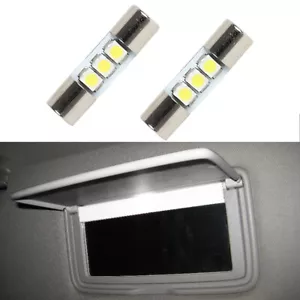 2x White LED TS-14V1CP Visor Vanity Mirror Light Bulb for 2004-2015 Titan Armada - Bild 1 von 3