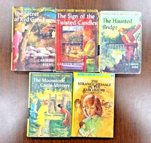 Lot of 5 - Nancy Drew Mystery Story Books 6, 9, 15, 40, & 54  by Carolyn Keene - Bild 1 von 12