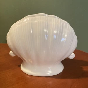 Porzellan Muschel Serviettenhalter weiß - Bild 1 von 3