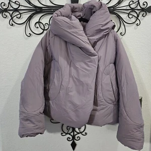 Lululemon isolierte Wickeljacke mit Kapuze helllila 6 - Bild 1 von 10