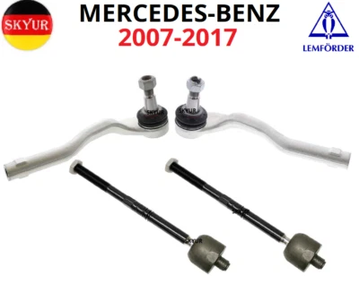 Juego de barras de amarre interiores y exteriores de dirección izquierda y derecha para vehículos Mercedes-Benz 07-17 Foto 1 de 4