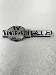 03-07 FORD F-350 KING RANCH SUPER DUTY FENDER LEFT LH EMBLEM 3C3416B15CA OEM - Picture 1 of 13