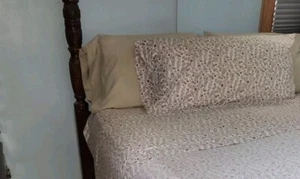 Home Classics Kohl's King Flat,fitted & Pillow Sheet Set Plus 2 Reg Pillow Cases - Picture 1 of 9