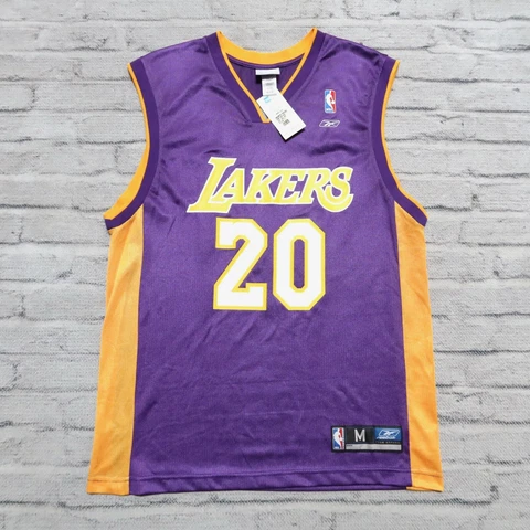 Vintage 00s Los Angeles Lakers Gary Payton Jersey by Reebok Size M Cover