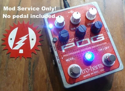 Upgrade Modify Your Electro-Harmonix Micro Pog Octave Guitar Effects Pedal - Image 1 of 4