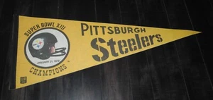 1979 Football Pittsburgh Steelers Super Bowl XIII New Orleans Full Size Pennant - Picture 1 of 2