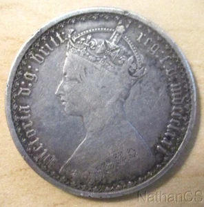 1871 Great Britain Victoria Silver Florin - Picture 1 of 2