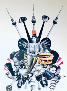 QUEEN OF BURGUER / COLLAGE / POP ART  - Imagen 1 de 1